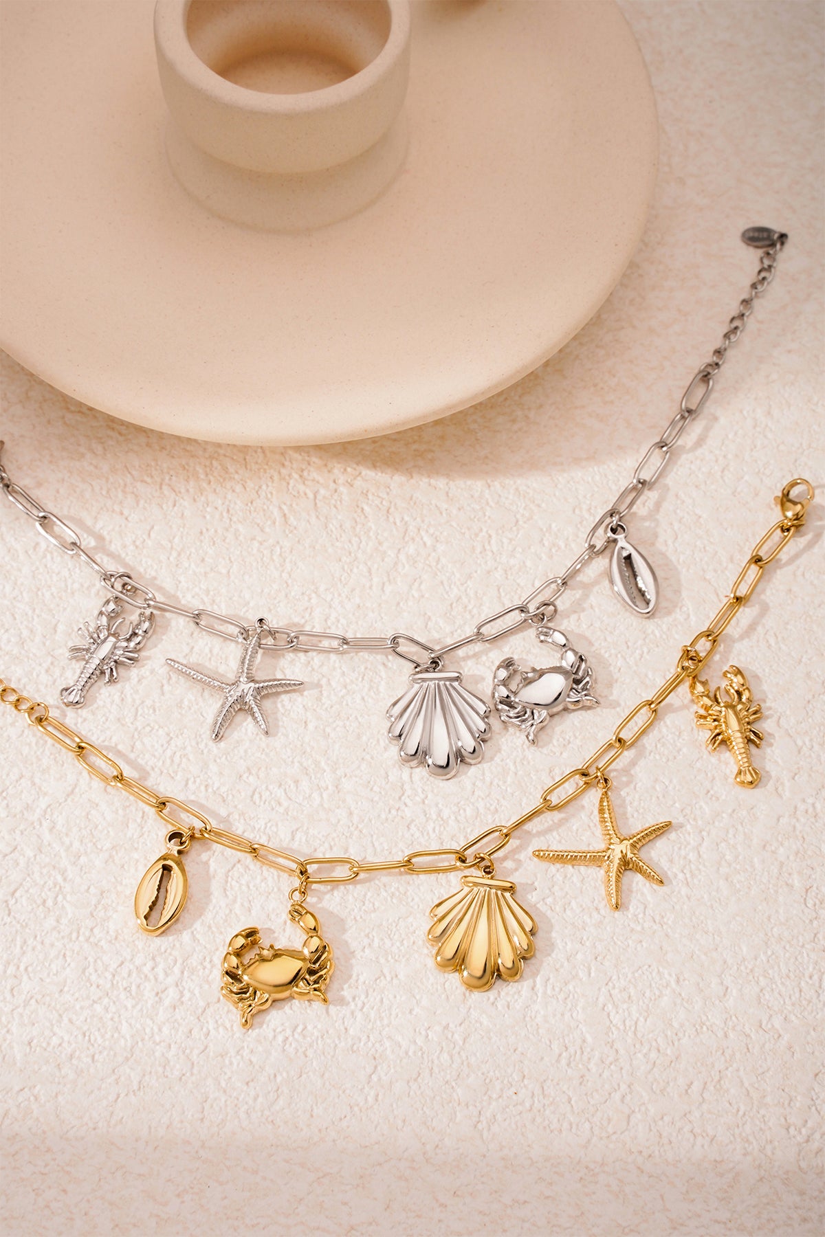 Beachy Bracelet | Gouden Bedel Armband