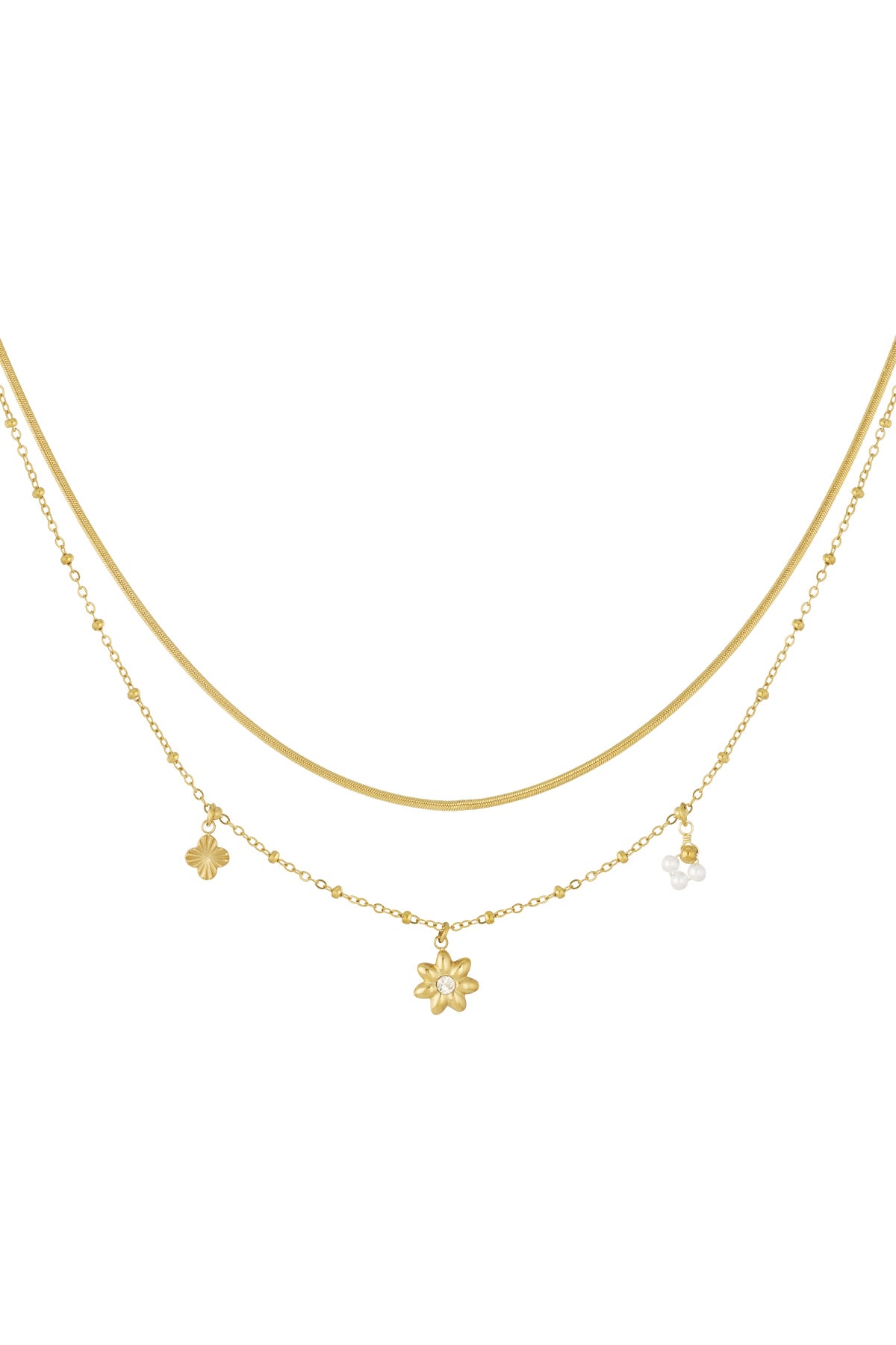 Daisy Dreams – Gelaagde Gouden Ketting
