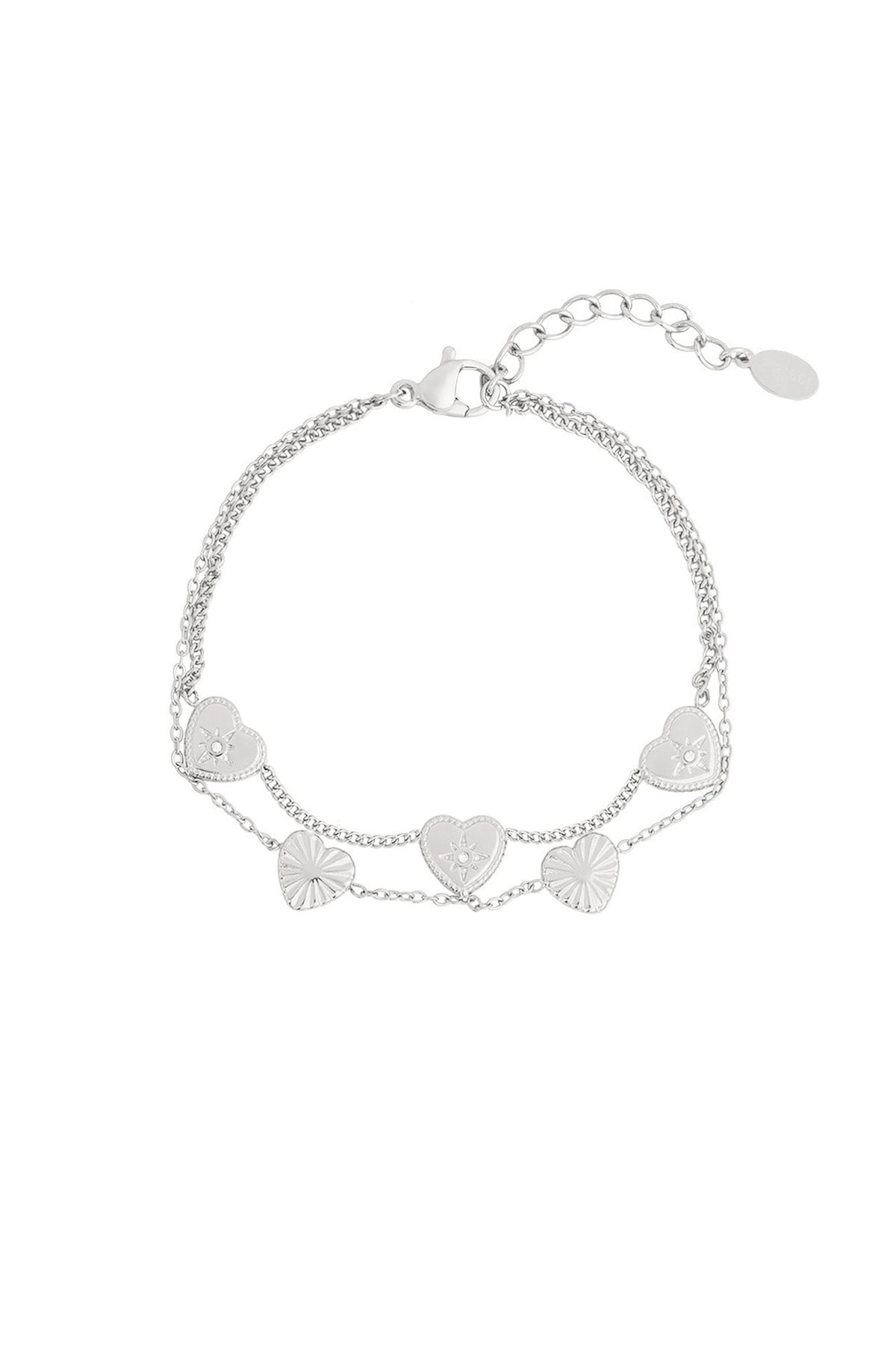Heart Bracelet Silver | Zilveren Hartjes Armband