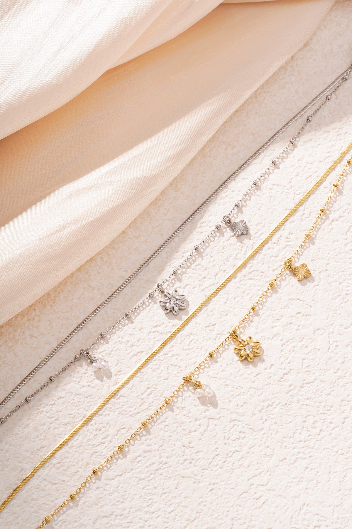Daisy Dreams Bracelet | Gelaagde Gouden Armband