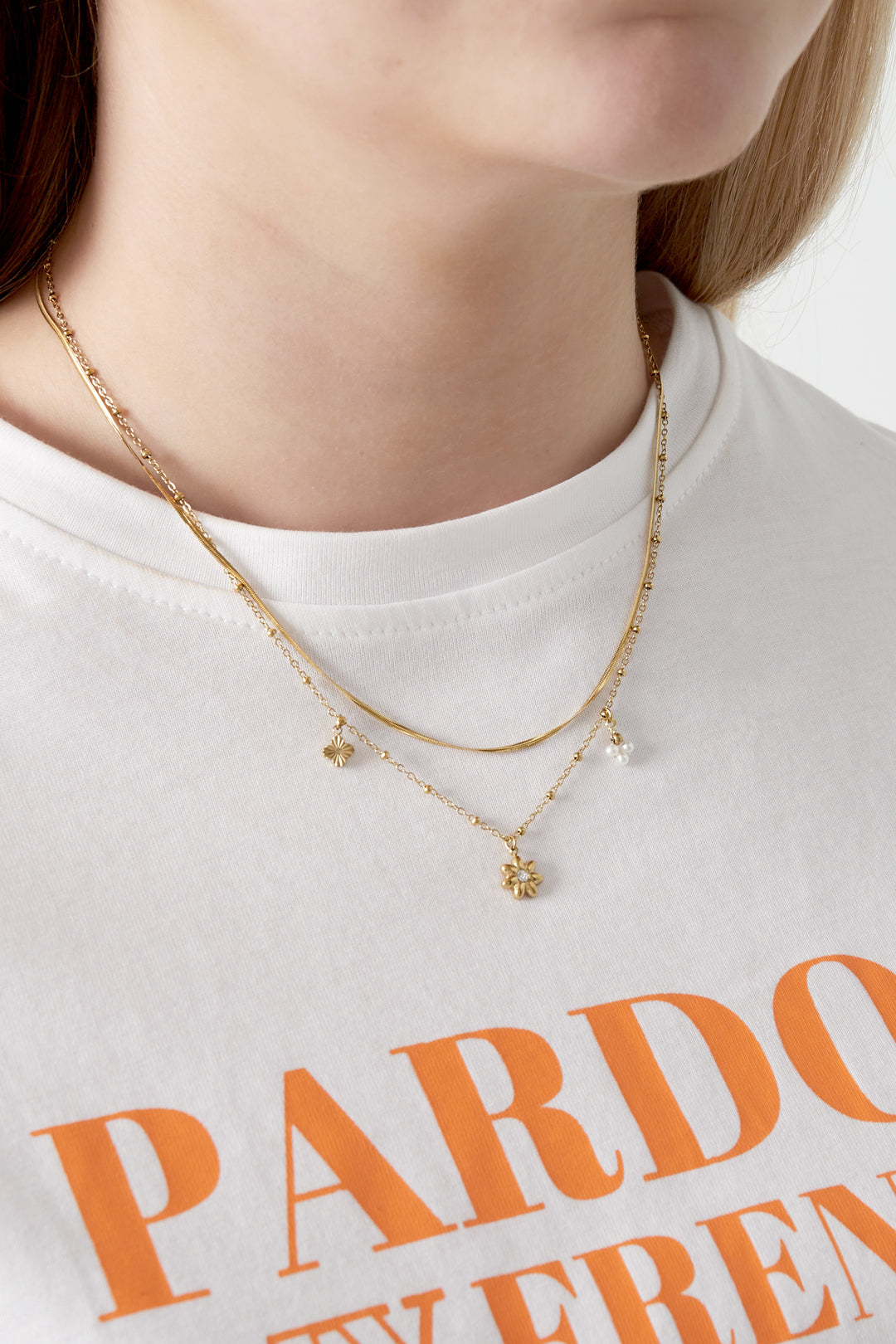 Daisy Dreams – Gelaagde Gouden Ketting