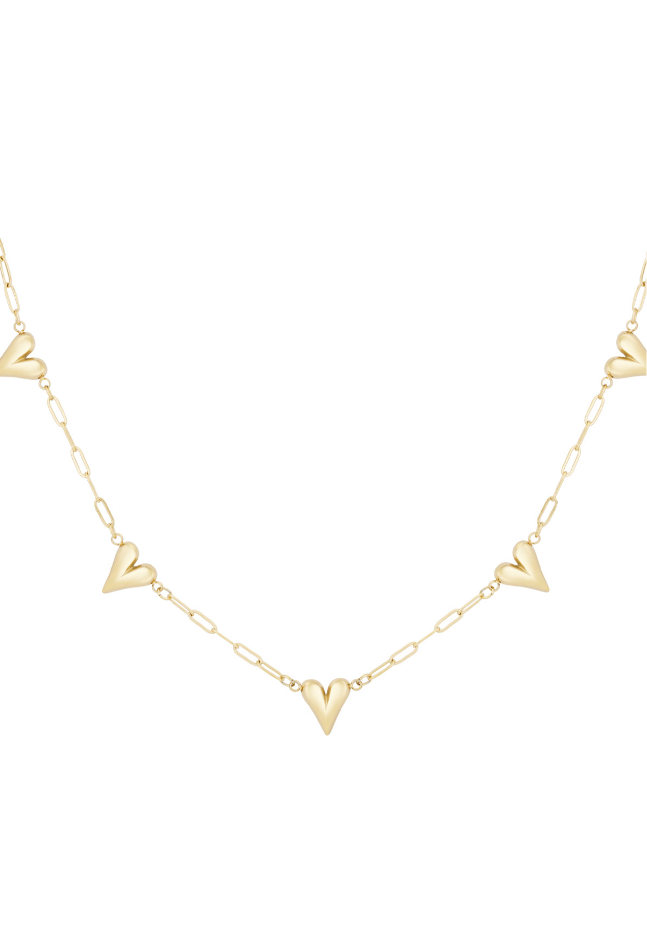 Gold Hearts Necklace | Gouden Hartjes Ketting