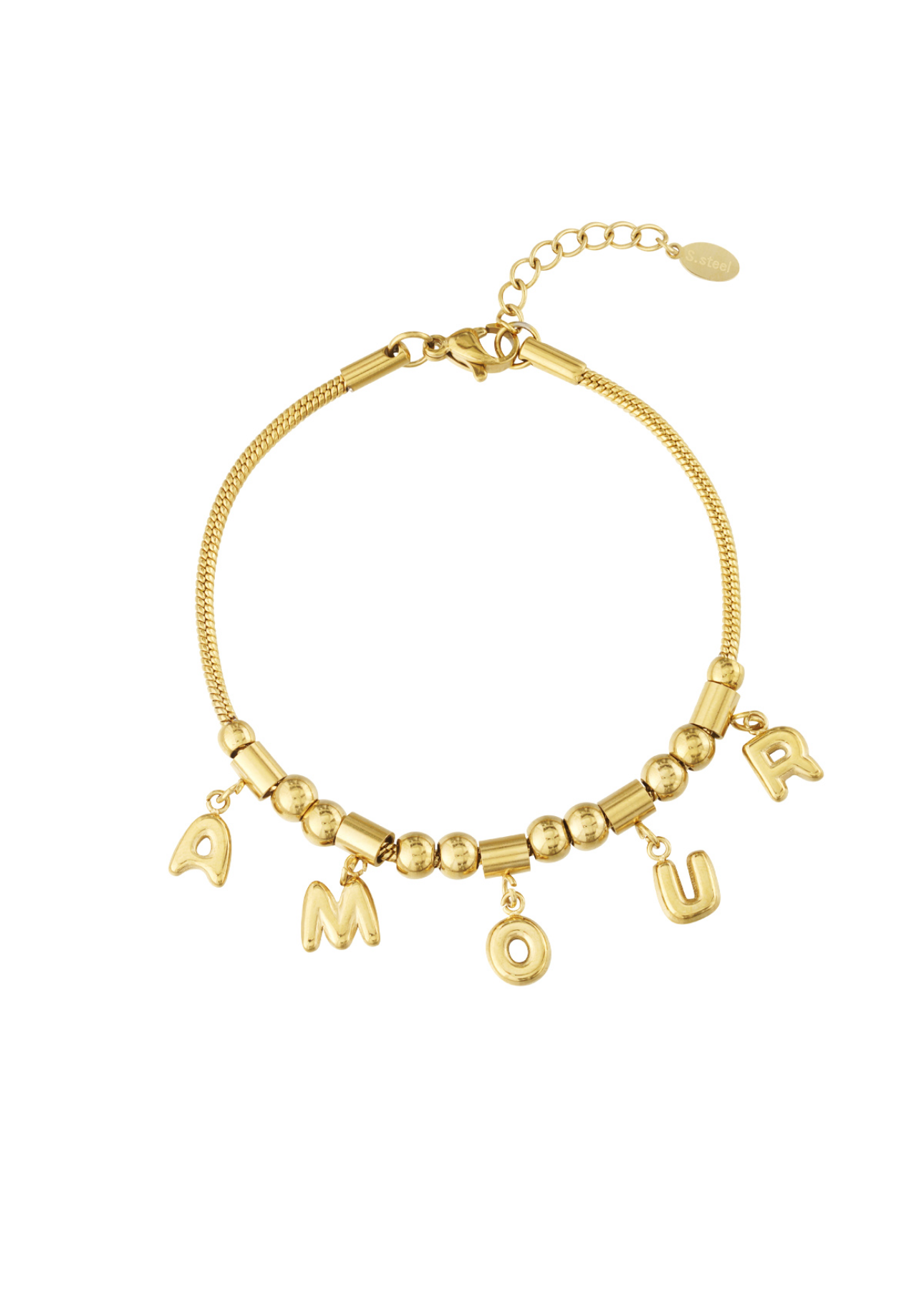 Amour Bubble Bracelet Gold | Gouden Armband Amour