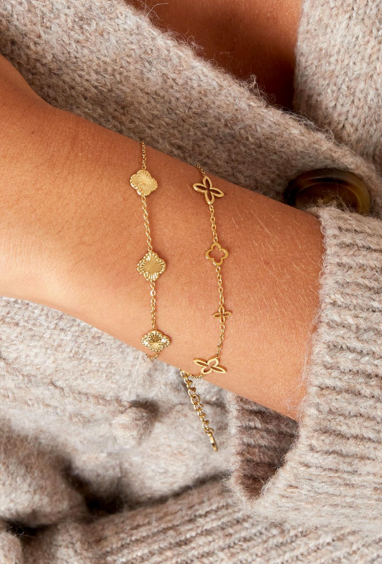 Silver Lucky Clover Bracelet | Zilveren Geluksklaver Armband
