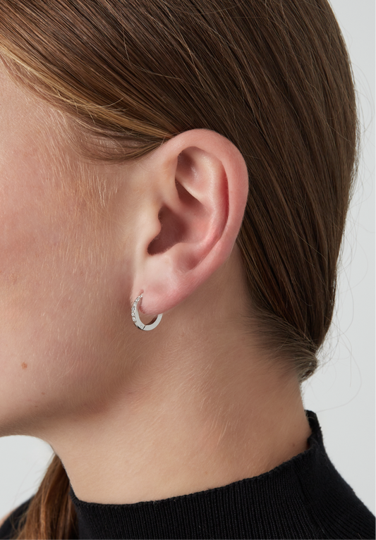 Diamond Earrings Silver| Zilveren Zirkonia Steentjes Oorbellen