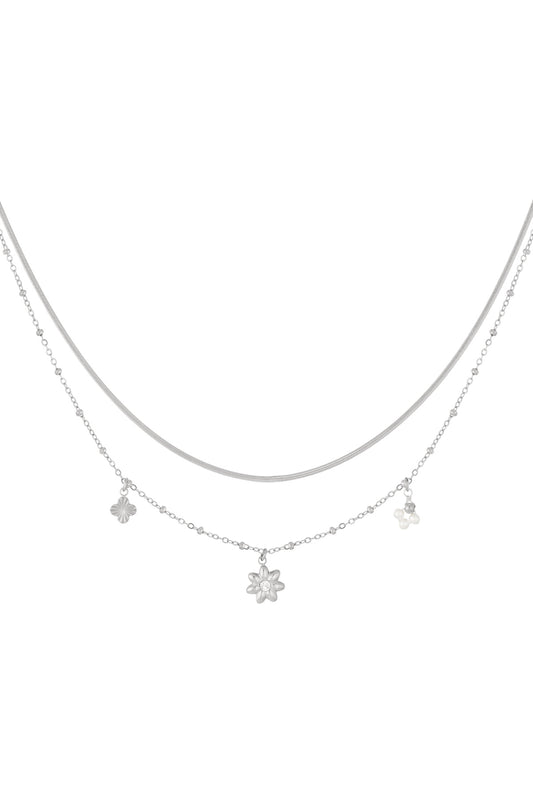 Daisy Dreams – Gelaagde Zilveren Ketting
