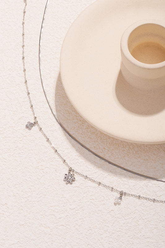 Daisy Dreams – Gelaagde Zilveren Ketting