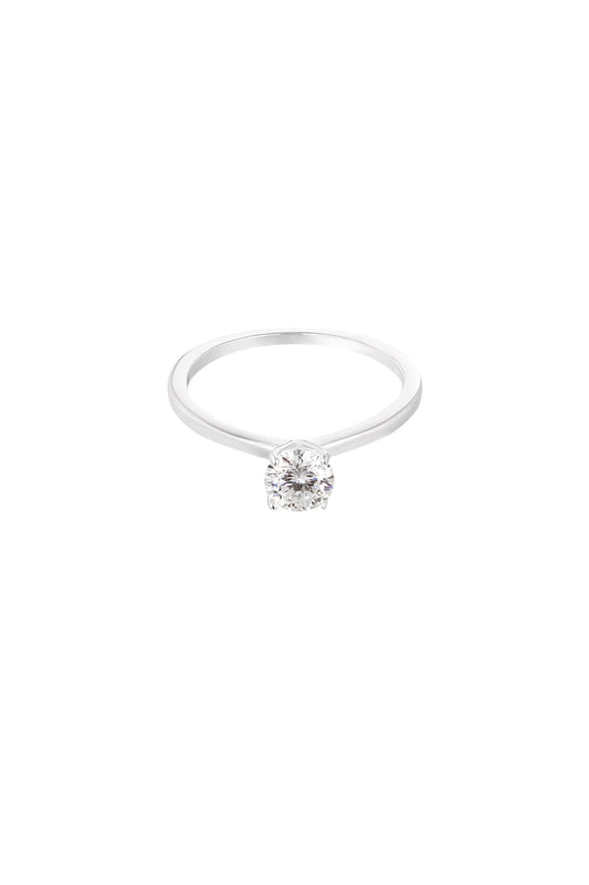 Stone Ring Silver | Zilveren Ring Steentje
