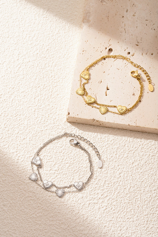 Heart Bracelet Silver | Zilveren Hartjes Armband