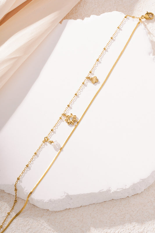 Daisy Dreams Bracelet | Gelaagde Gouden Armband