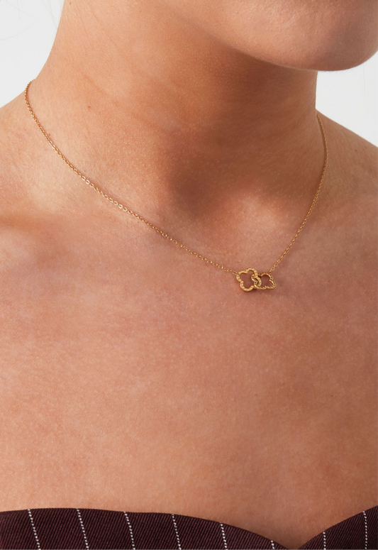 Clover Gold Necklace | Gouden Clover Ketting