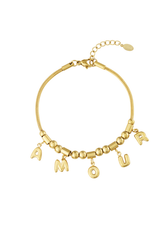 Amour Bubble Bracelet Gold | Gouden Armband Amour