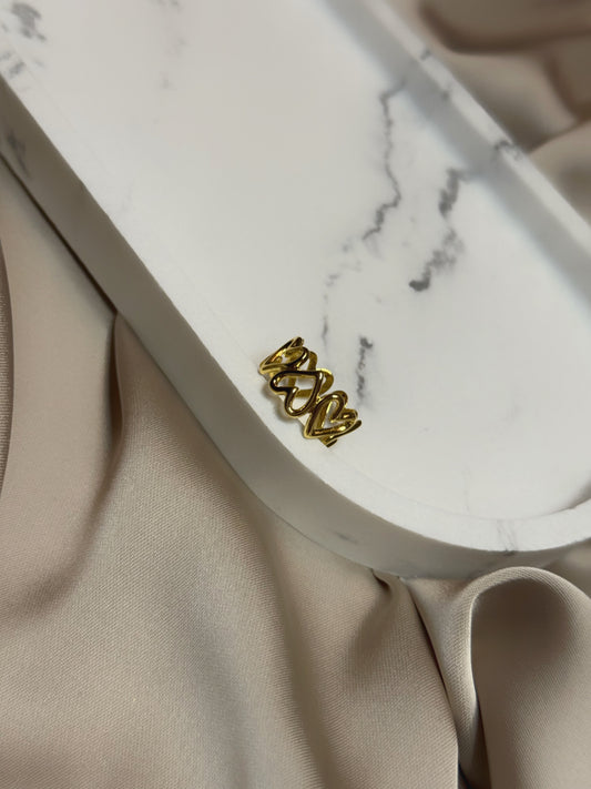 Gold Hearts Ring | Gouden Hartjes Ring